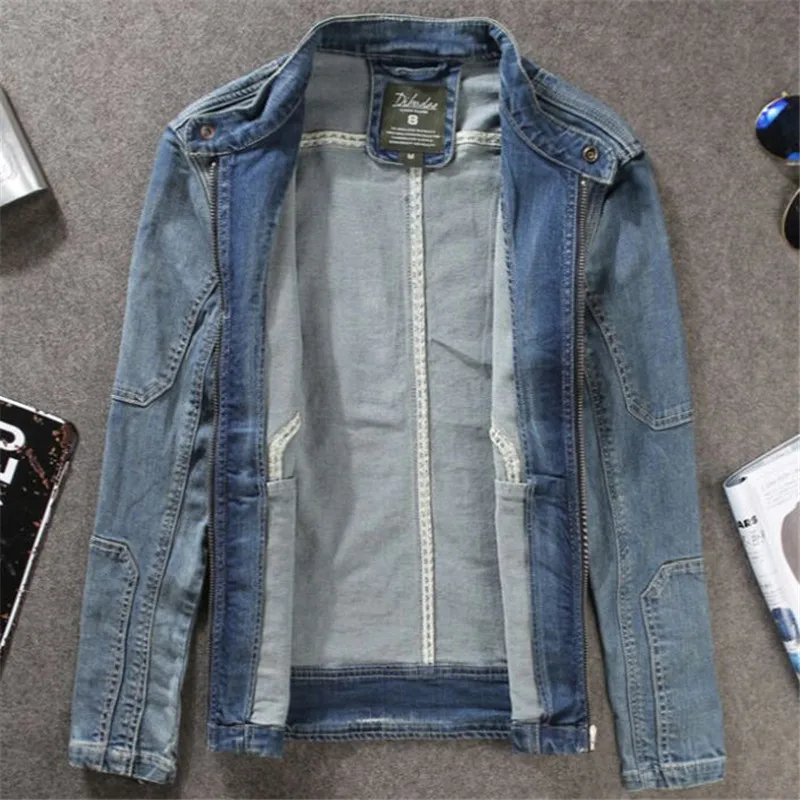 Campera Hombre Invierno 2021 мужские модные куртки винтажные джинсовые синие Chaqueta пальто
