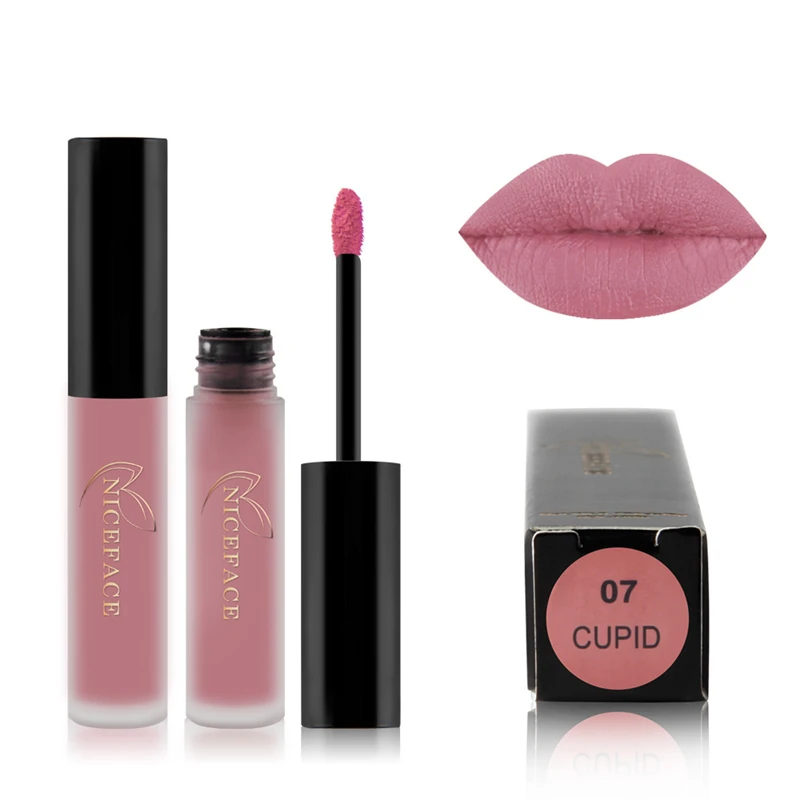 07 24 цвета, жидкие матовые помады для губ, стойкие губные помады, прозрачный блеск для губ, телесный оттенок для губ, корейский красный матовый макияж, косметика - Цвет: 07