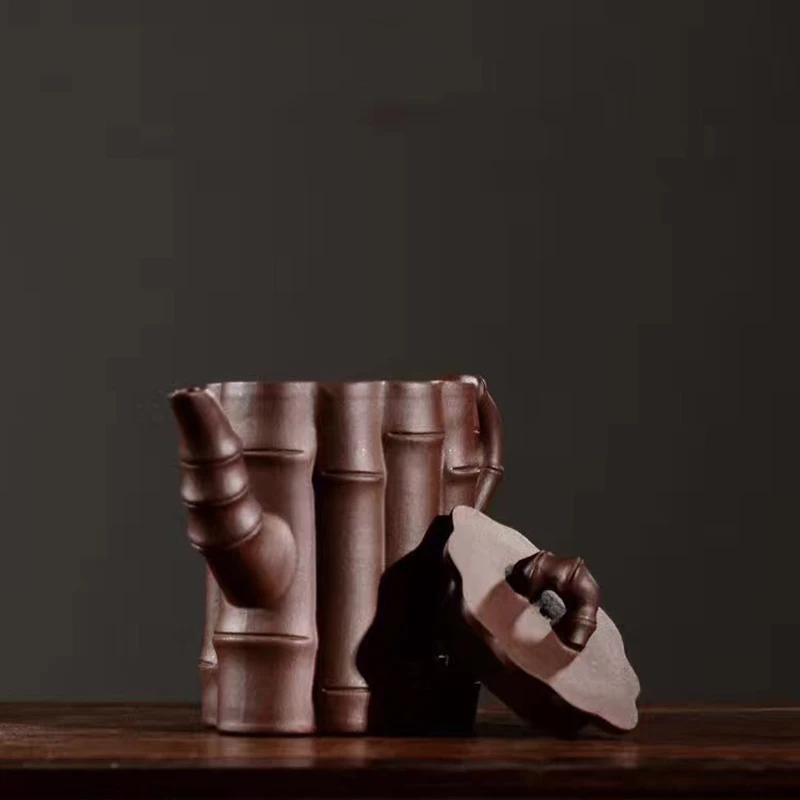 Специальный старый фиолетовый глиняный бамбуковый Чайник Китайский Чайный