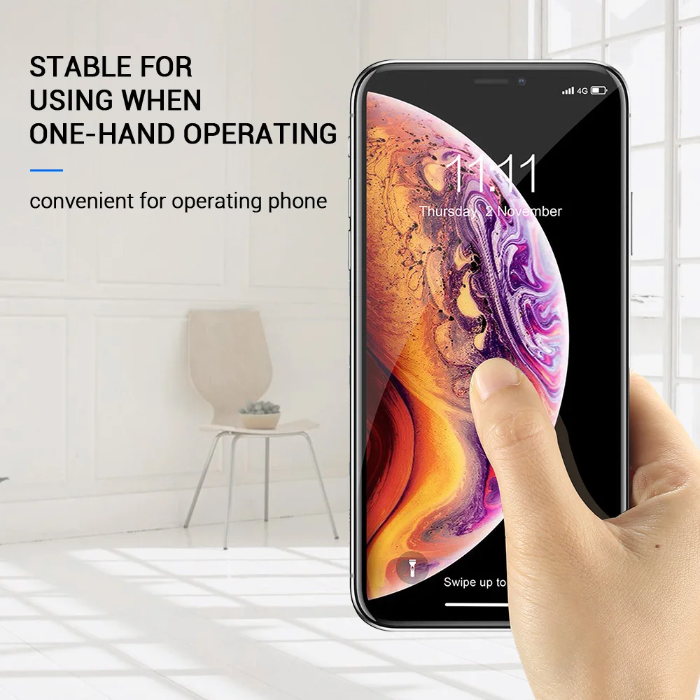 Universal Ring Phone Holder For iPhone 11 Pro 7 8 XR X Desk Stand Finger Redmi Note Desktop | Мобильные телефоны и