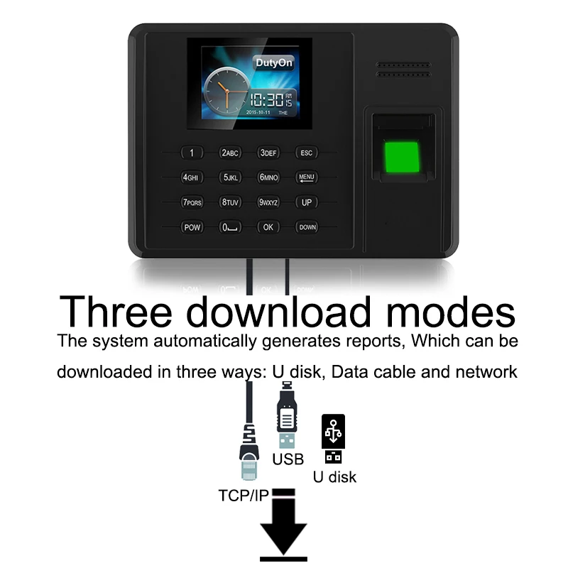 Eseye Biometric Fingerprint Attendance System USB Reader Office Clock Recorder Employee Device Machine | Безопасность и защита