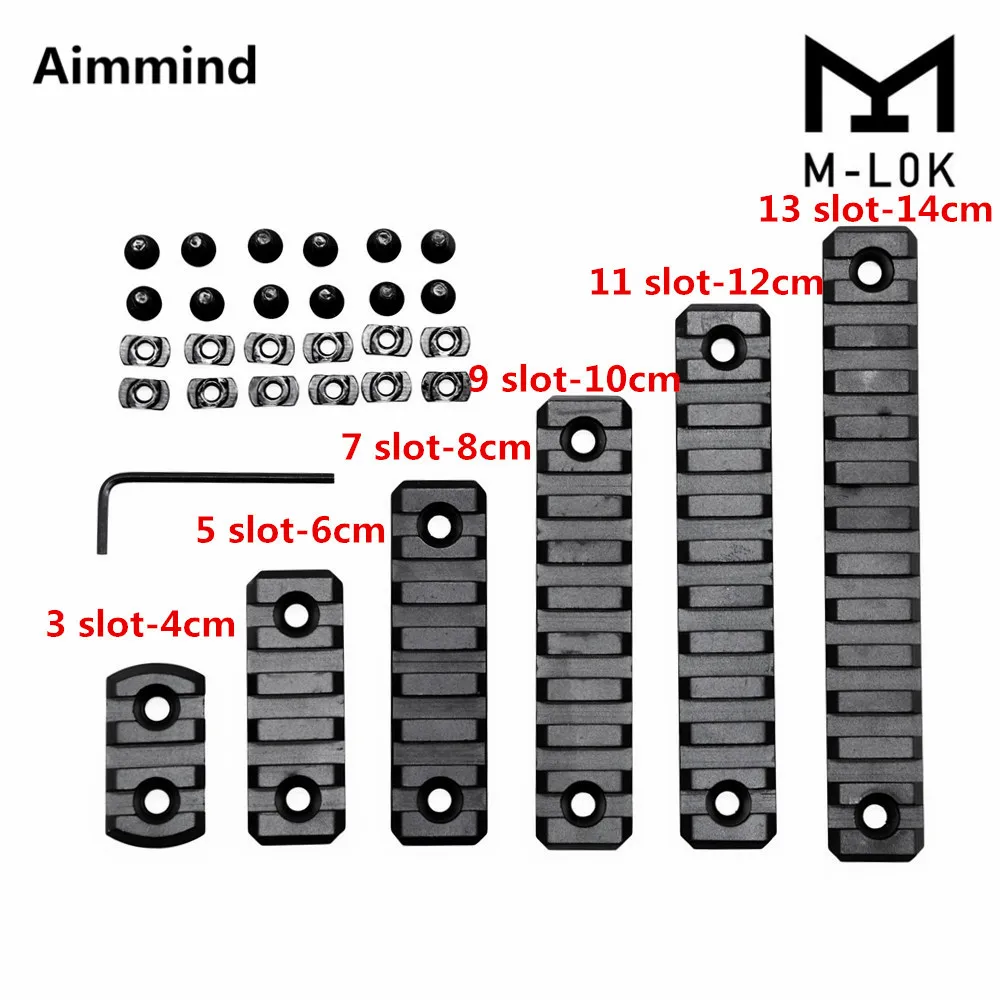AR15 рельс Алюминий черный M Lok для детей 3 5 7 9 11 слот с креплением/Вивера цевье