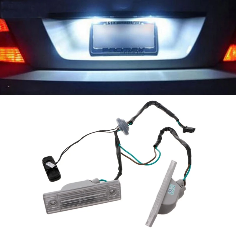 1 пара светильник для задней крышки номерного знака с кнопкой переключения на