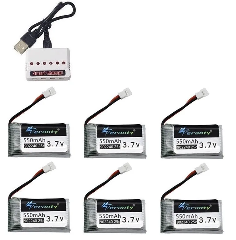 3 7 V 550mAh Lipo батарея зарядное устройство наборы для JXD 523 523W H43WH UFO вертолеты RC Quadcopter
