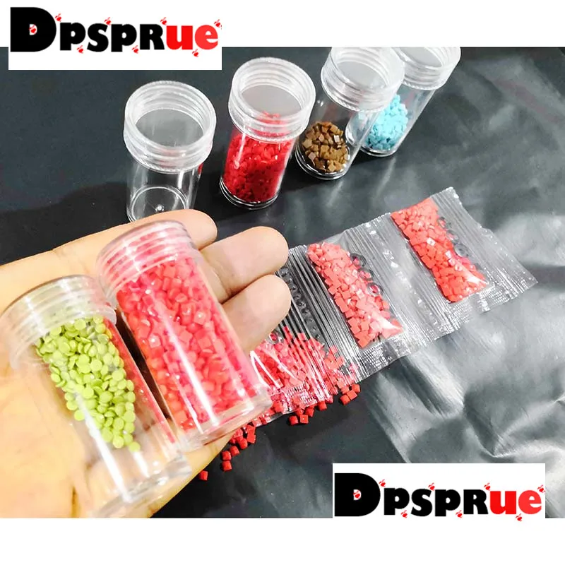 Diamond Painting Accessories Box DIY Container Embroidery Mosaic Tools Bead Cross Stitch Plastic Drill Storage 8 bags | Дом и сад