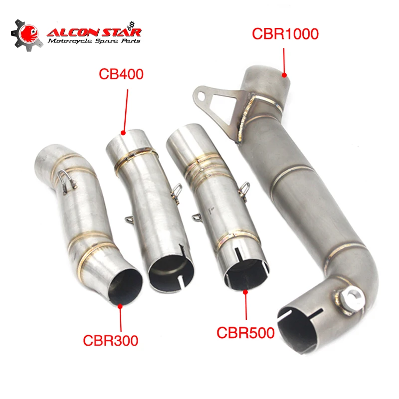Alconstar мотоциклетный глушитель для мотокросса средняя труба гонки Honda CBR300 CB400 CBR500