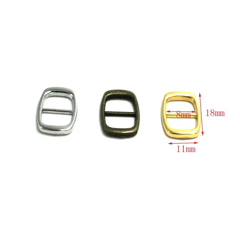 10 шт./лот серебристого, золотистого цвета bronze8mm из сплава в виде металлического туфли ремень сумки маленькие пряжки пряжка сделай сам - Цвет: mixed three color