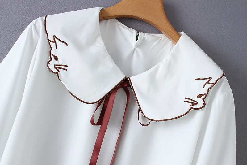 2019 плюс размер женские блузки весна лето одежда Модный повседневный свободный из