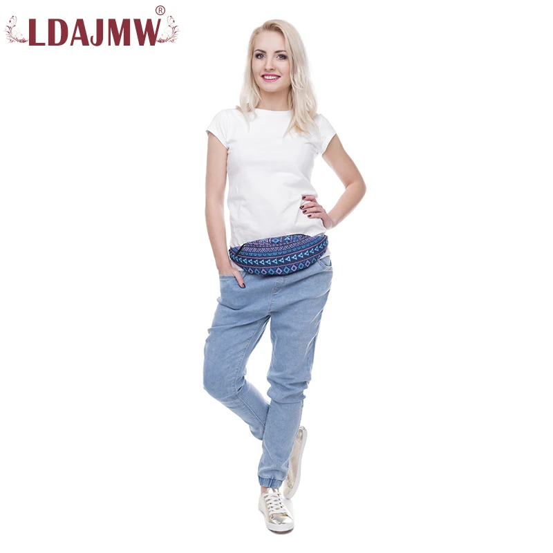 LDAJMW Новая модная унисекс поясная сумка с принтом женский пояс для денег дорожная