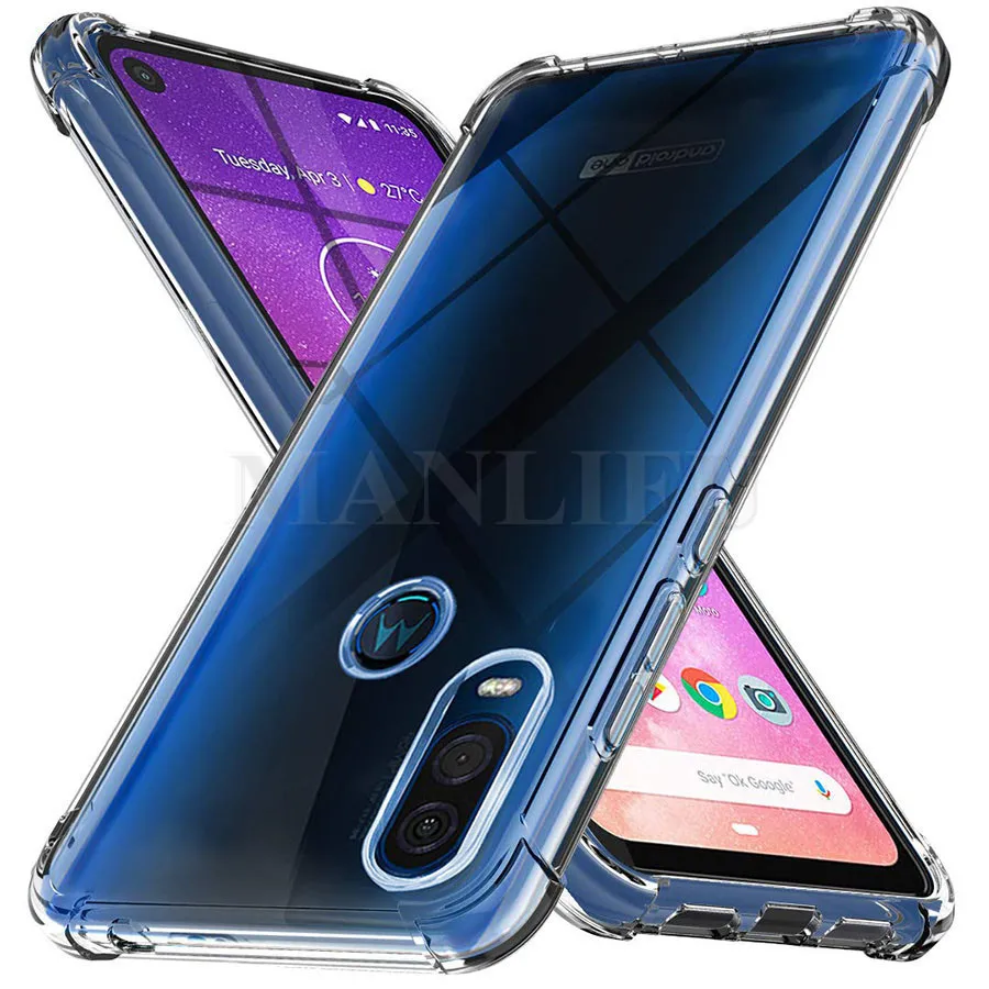 for Motorola Moto One Vision case silicone cover scratch resistant TPU slim coque 6.3 Clear |
