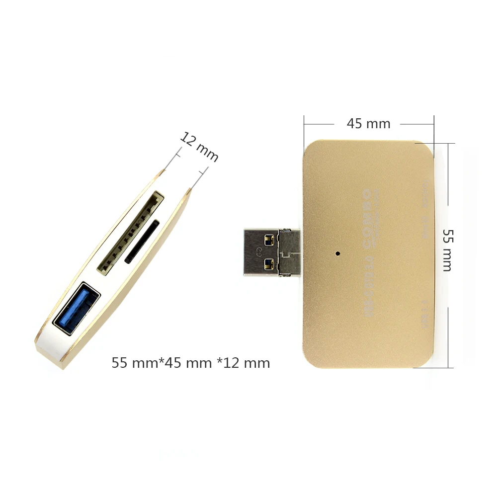 CHYI Multi USB Combo Micro usb-хаб 3 0 с SD/TF кардридером OTG разделитель адаптер для Macbook