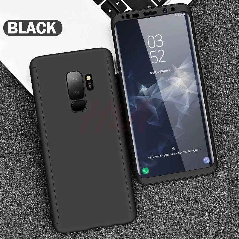 Черный H& A Роскошный 360 Полный Чехол чехол для телефона для samsung Galaxy S10 S9 S8 Plus S7 Edge Note 9 8 10 противоударный чехол S10 lite Fundas Capa - Цвет: Черный