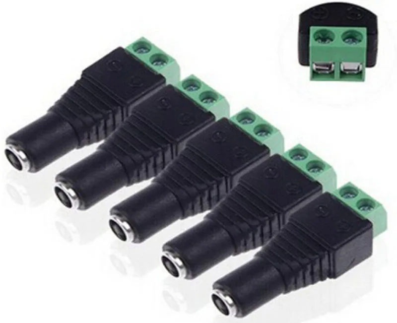 2 1*5 5 мм штекер или гнездо постоянного тока для светодиодной ленсветильник света