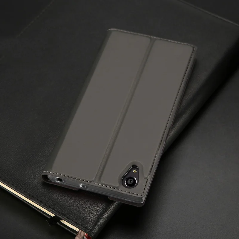 Роскошный флип-чехол-бумажник из искусственной кожи для sony Xperia XA1 Plus XZ1 Premium XZ X Compact XP L1 Z6 E6 Z5 Mini держатель для карт с подставкой