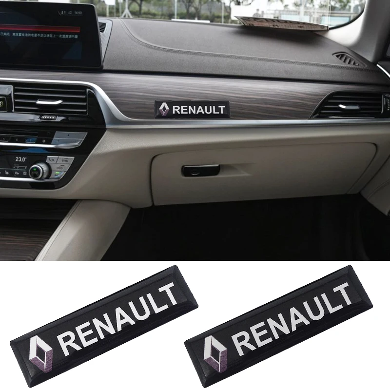 2 наклейки для автомобиля - эмблема 3D значок декали для Renault Megane 2 3 Duster Logan Clio Laguna Captur автоаксессуары