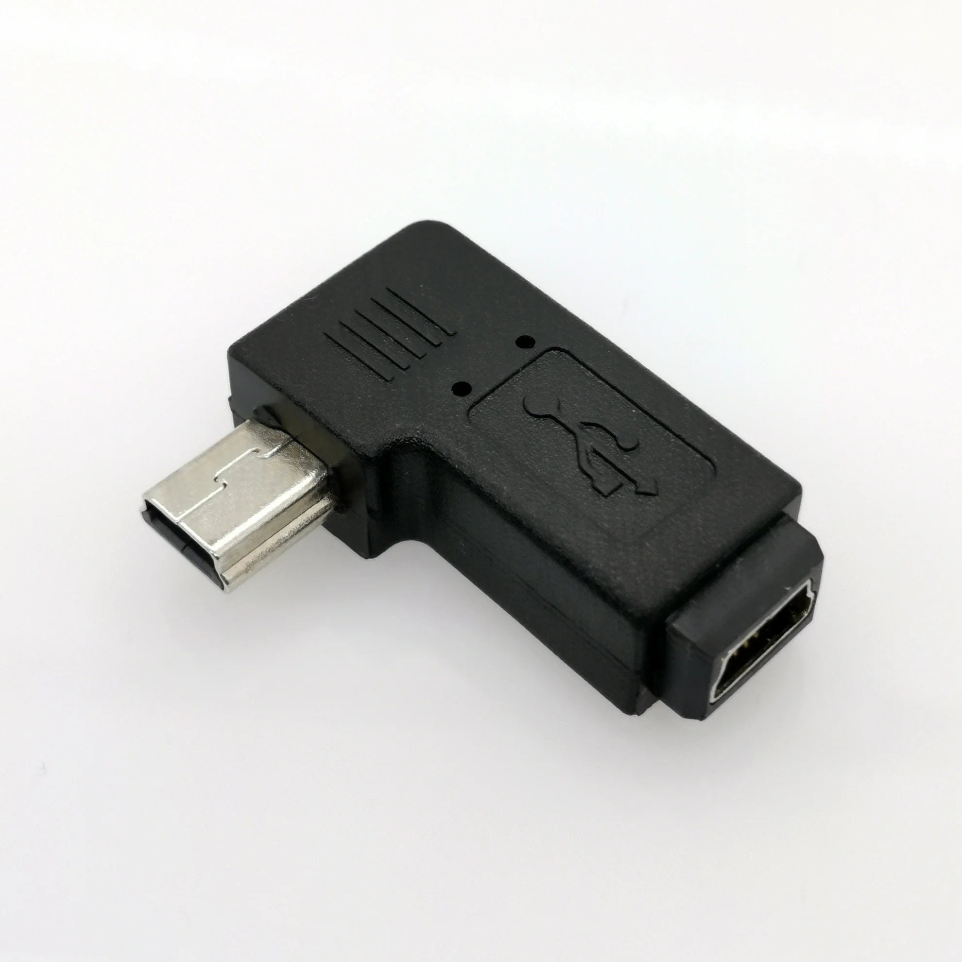Мини USB 3. 0 5P штекер гнездо M F удлинитель 90 градусов левый и правый