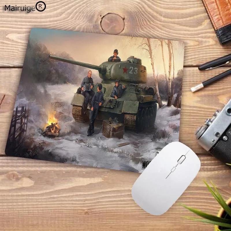 22X18CM Mairuige Promotion Russia 220*180*2MM High Speed New World of Tanks Game Vintage Stylish Mouse Pad Gaming Rectangle Mousepad - Цвет: 22X18CM