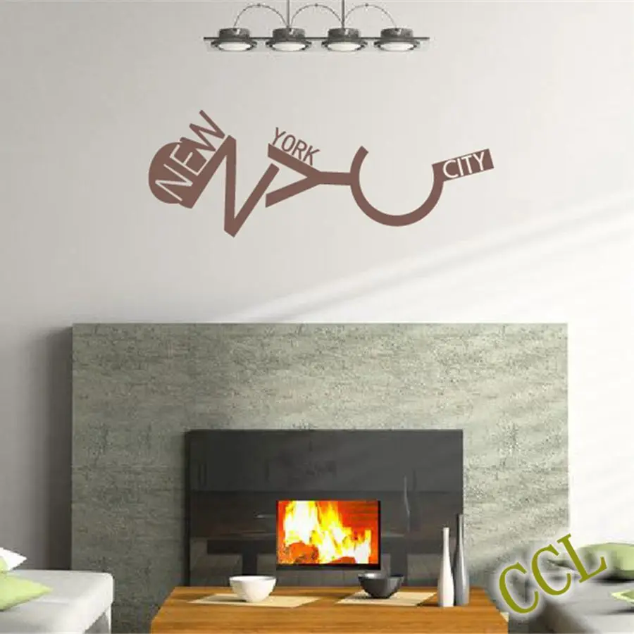 Бесплатная доставка Нью Йорк настенные Стикеры художественные наклейки