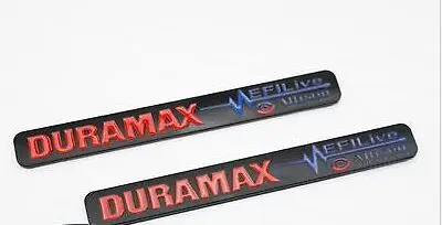 2 новые черные и красные дизель DuraMax Allison EFI LIVE 2500HD 3500HD Значки для грузовиков