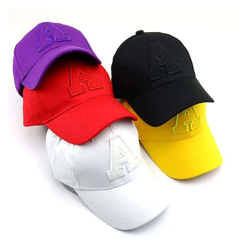 Детские хлопковые бейсболки высокого качества с буквенной вышивкой для