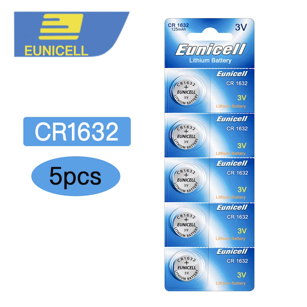 

5pcs CR1632 CR 1632 Battery ECR1632 L1632 DL1632 KCR1632 LM1632 3V Lithium Button Cell Battery Batteries for Toys Watch Remote