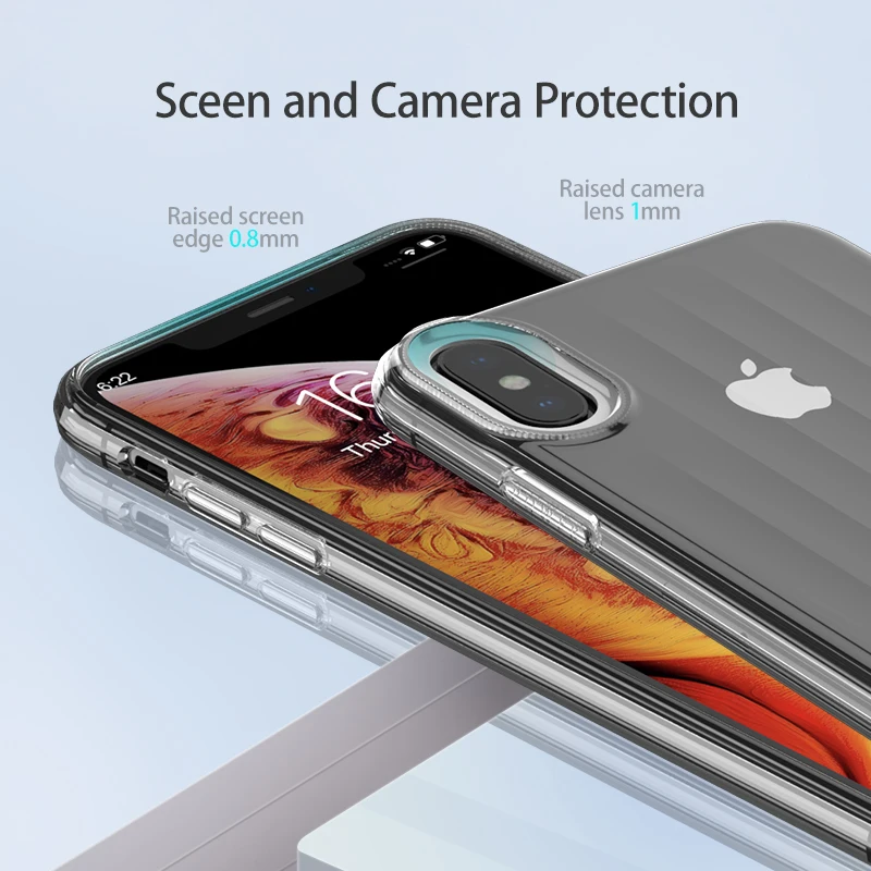 FLOVEME Protection Case for iPhone XS MAX X Soft Silicone Clear Phone Cover Bumper Capa Funda | Мобильные телефоны и