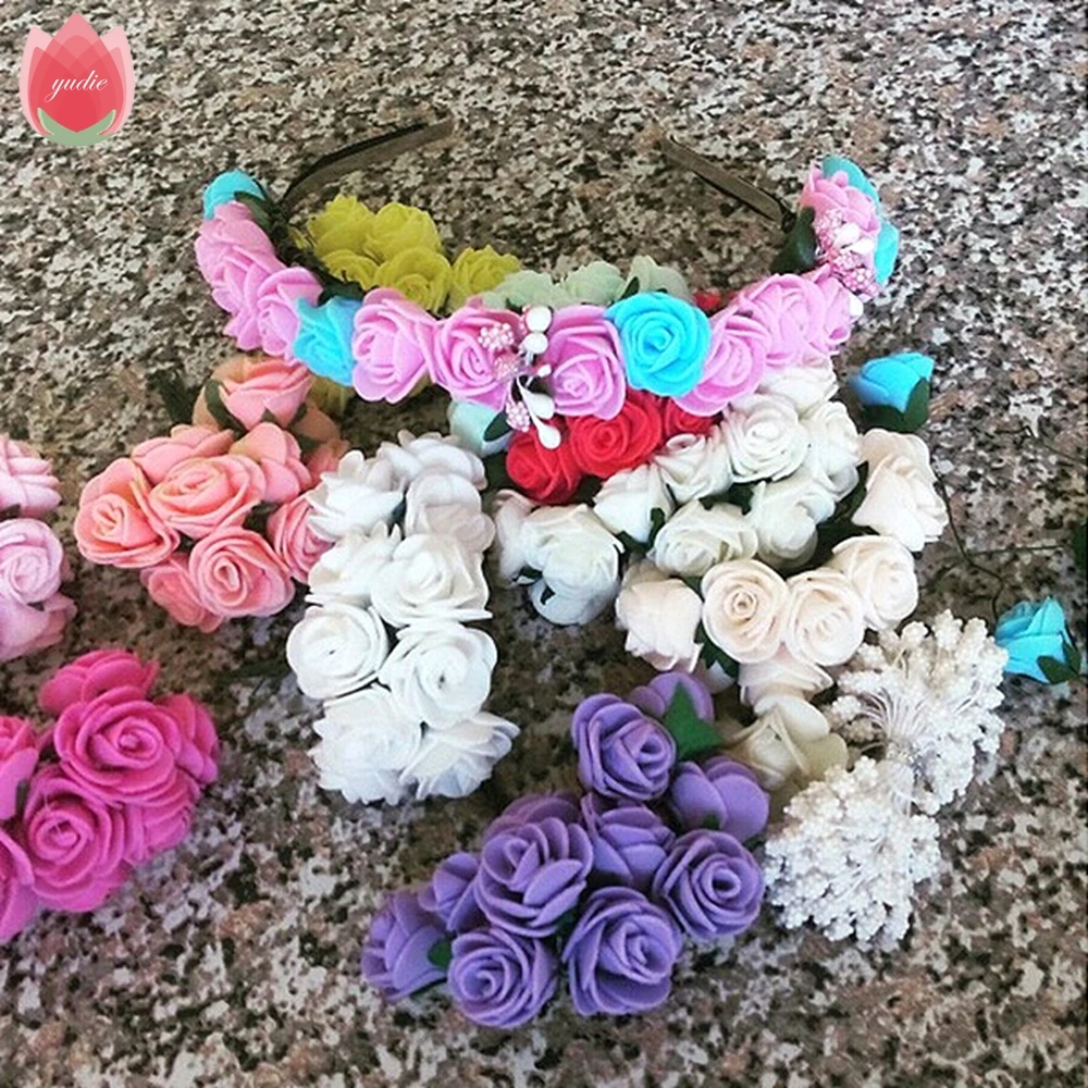 2017 12 шт. милые пенные розы искусственные цветы для свадьбы украшения дома