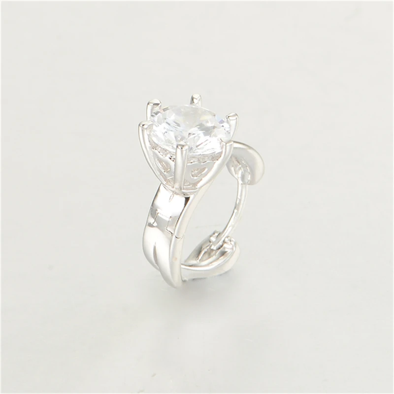 Пара 925 стерлингового серебра серьги круглые большие с украшением в виде