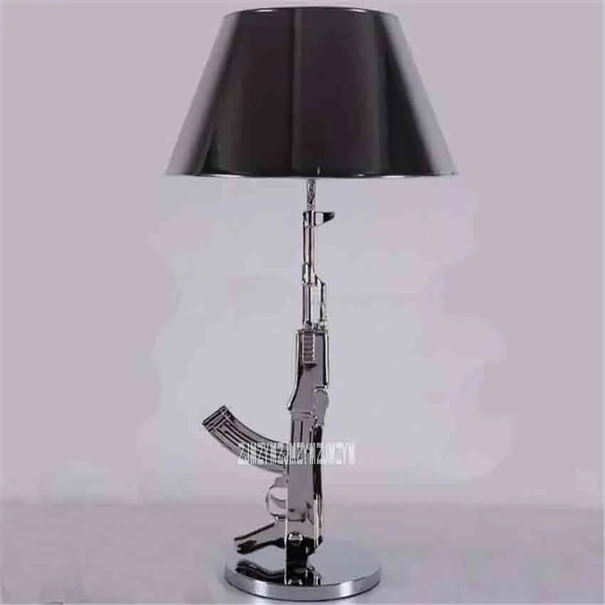 New Modern Design Fashion Desk Lamp Chrome Silver/Golden Button Switch Table Lighting Bedside Working Light 5W | Лампы и освещение