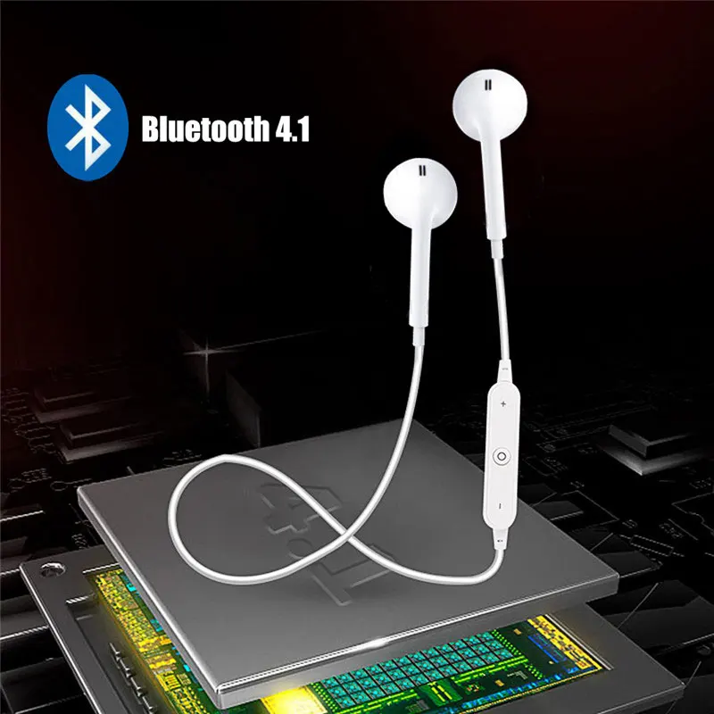 S6 спортивный нашейный беспроводной наушник Bluetooth наушники с микрофоном