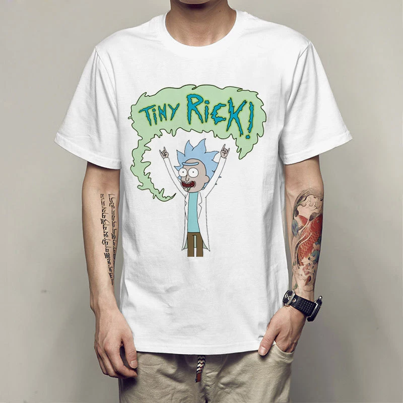 New rick and morty geek T shirt men women TV tee anime funny t-shirt Cool Rick Morty Summer Anime B T-shirts | Мужская одежда