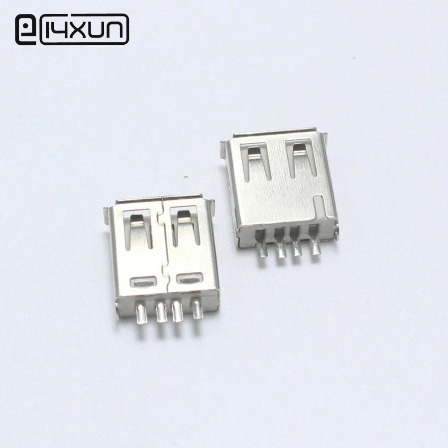 10 шт. DIP USB тип A гнездовой разъем 4-контактный AF 0 для монтажа печатной платы