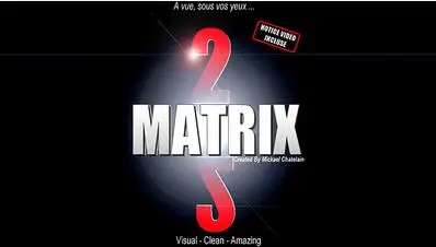 Новые поступления Matrix 2 0 (синий или красный) от Mickael Chatelain Magic Trick Card Close Up Illusion