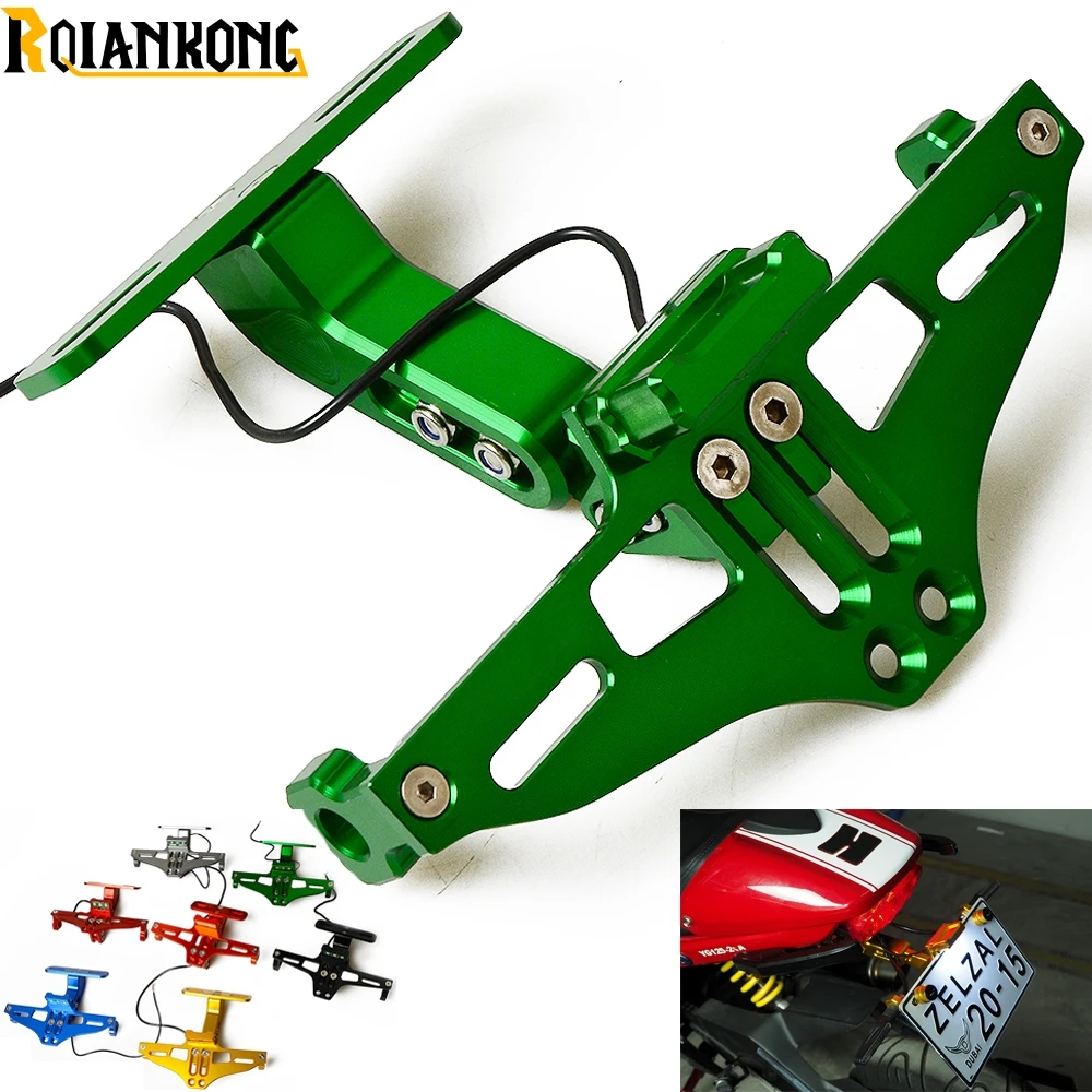 Для Kawasaki Ninja 1000 1000R 250 250R 300 300R 400R 650 CNC держатель кронштейна номерного знака