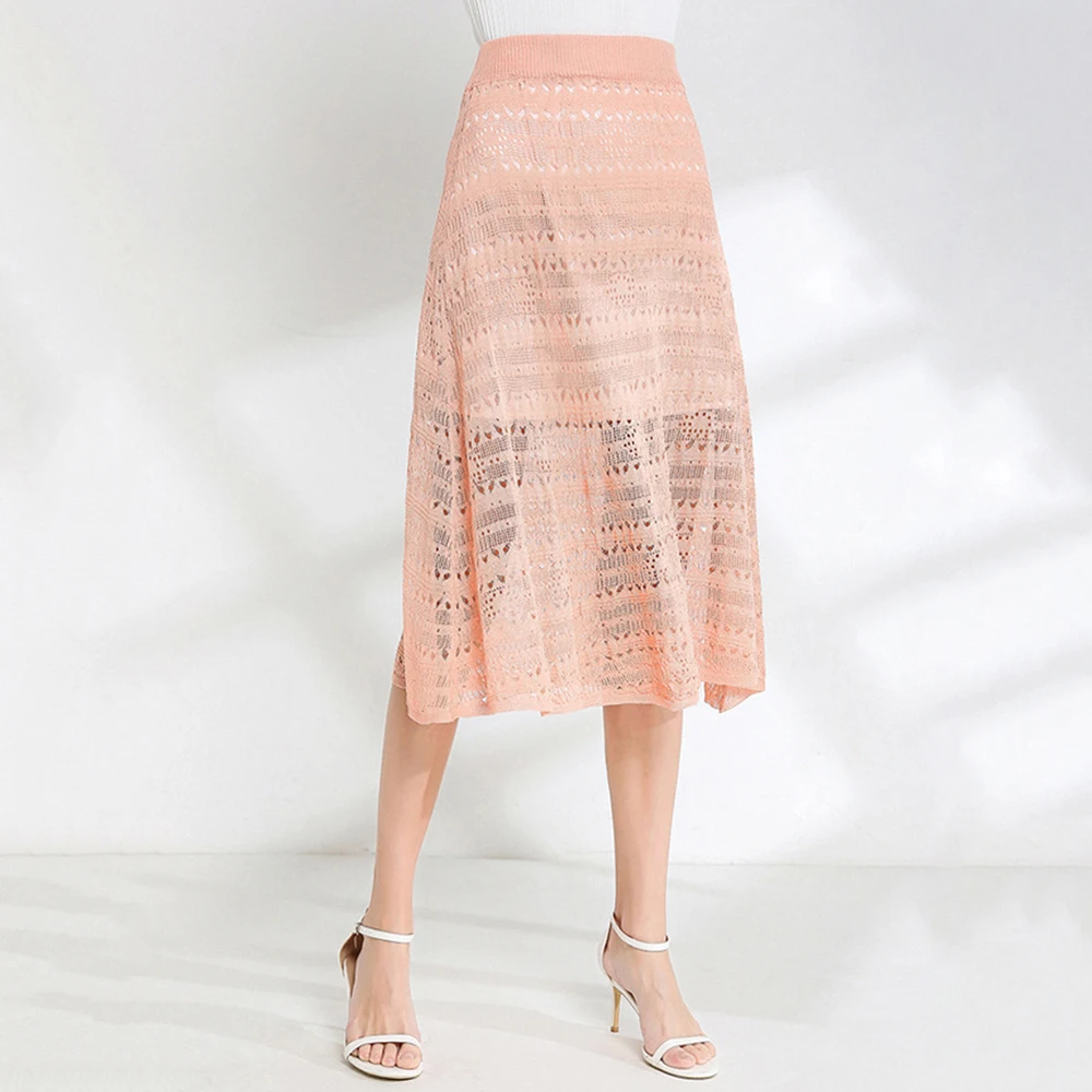 Женская сексуальная открытая трапециевидная Юбка Повседневные Вечерние