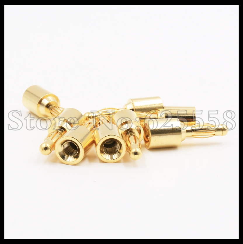 12 шт. позолоченный штекер типа банан кабель для динамика проводной соединитель