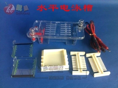 Horizontal electrophoresis tank Non-platinum electrode Biological instrument free shipping