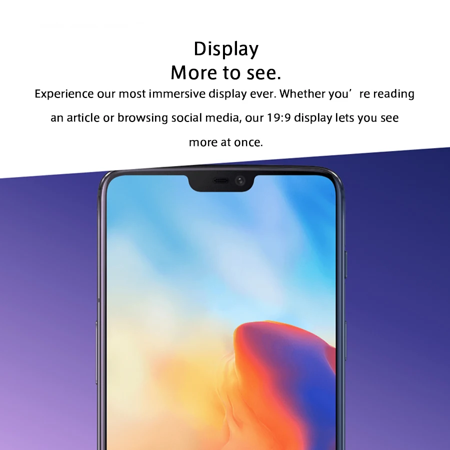 Oneplus 6 A6000 смартфон с восьмиядерным процессором Snapdragon 28 ОЗУ ГБ ПЗУ 64 Android 8 1 20 МП |