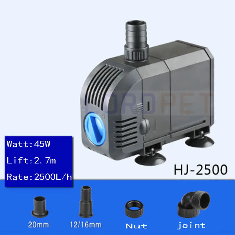 7 W-55 W Sunsun погружной водяной насос аквариумный фонтан аквариум для пруда 220 V-240 V - Цвет: Синий