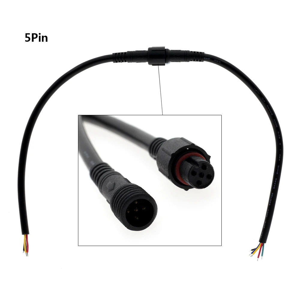 Водонепроницаемые светодиодные Проводные разъемы 2Pin 3Pin 4Pin 5Pin 5компл./лот|led wire