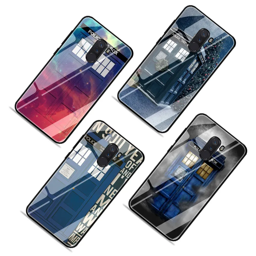 Защитный чехол Tardis из закаленного стекла для Xiaomi Mi 8 9 Redmi 4X 6A Note 5 6 7 Pro Pocophone F1 |