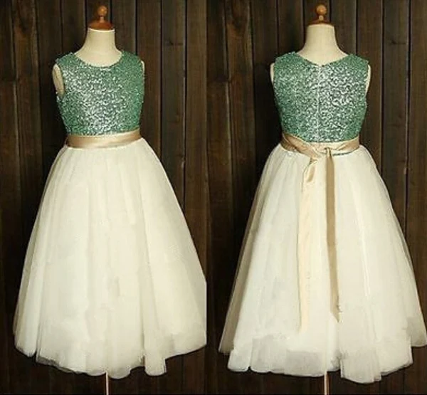 

2017 New Arrival Flower Girl Dresses with Sashes Ball Party Dress Pageant Dress for Little Girls Kids/Children Dress for Wedding