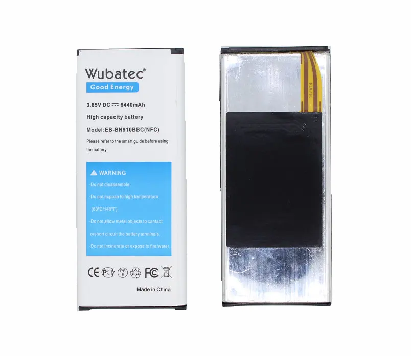 Аккумулятор Wubatec 1x Note 4 NFC 6440 мАч для Samsung Galaxy Note4 N910F N910C N910V N910T N910G N910K + | Мобильные