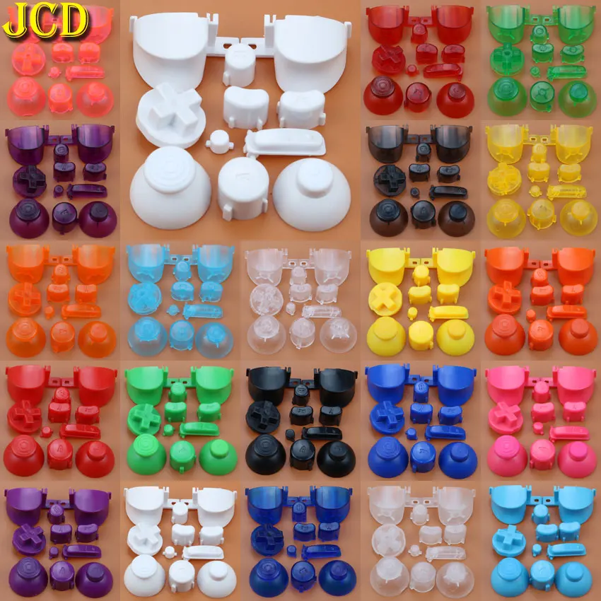Полный набор JCD колодки для геймпада кнопки A B X Y L R с 3D крышкой джойстика NGC