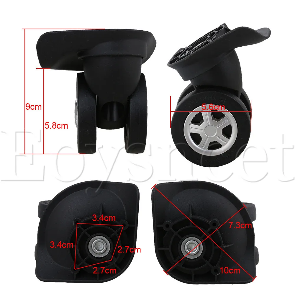 2 шт. черный багаж Замена DIY Поворотные Ролики Колеса|swivel caster wheels|caster wheelswivel casters |
