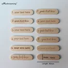 X100 персонализированные вечерние украшения Мини Палочка для мороженного, кекс палочки Поп палочки, мини Карамельное яблоко палочки Свадебный подарок