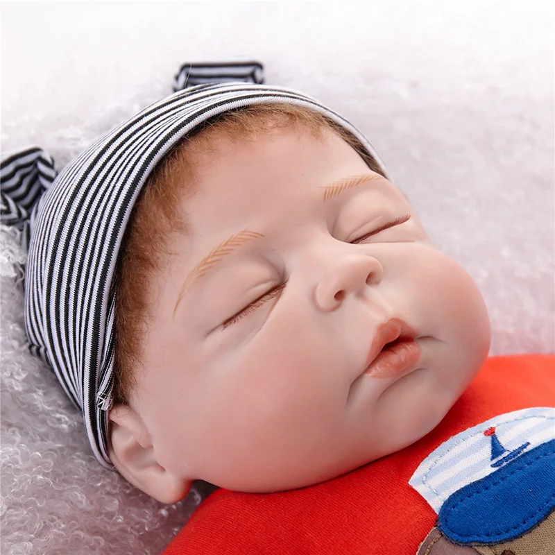 55 см полный силиконовые Куклы Reborn закрытым кукла Средства ухода для век Обувь