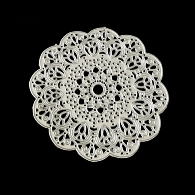 Круглые цветочные кружева металлические штампы трафареты для декора