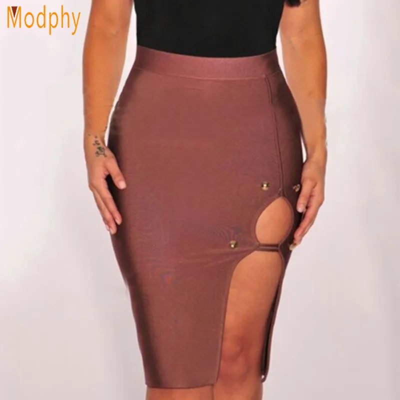 2018 Новое поступление женские сексуальные эластичные по колено с разрезом