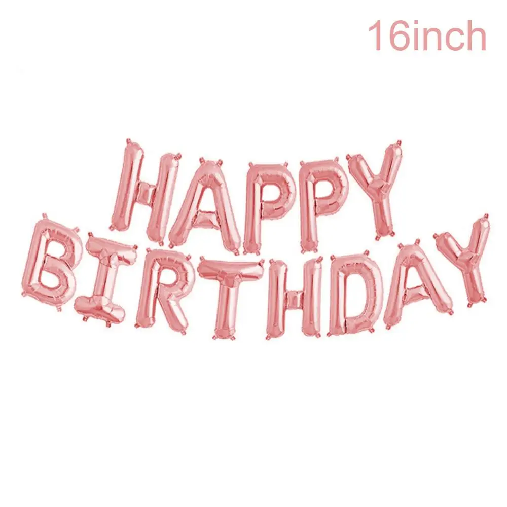 HB rose gold Huiran, 5 шт. в партии, 18 дюймов с днем рождения воздушные шары "сделай сам" сердце шары звезда Globos День рождения Декор детей шарики для свадьбы Любовь следа - Цвет: HB rose gold